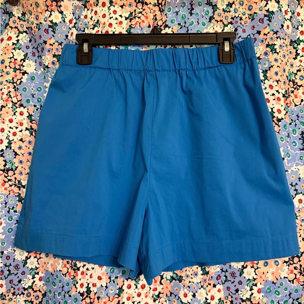 Alex Marie Blue Elastic Waist Shorts